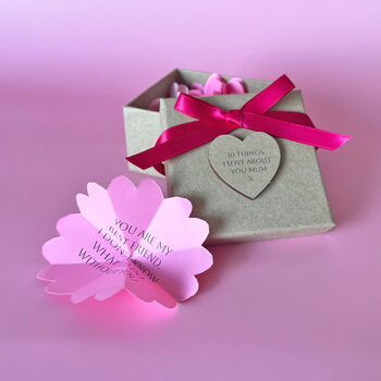 Personalised Origami Flower Reasons I Love You Box, 7 of 8