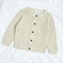 Personalised Daddy's Little Man Oatmeal Cardigan, thumbnail 4 of 4