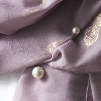 Faux Pearl Long Scarf Pin, 2 of 12