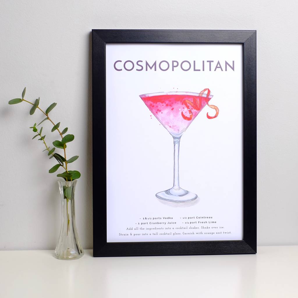 Cocktail Print Cosmopolitan