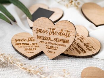 Save The Date Personalised Fridge Magnet Wedding Invite, 7 of 12