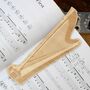 Harp Shaped Birch Ply Bookmark, thumbnail 1 of 3