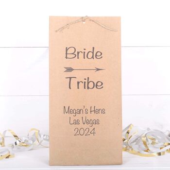 Bride Tribe Personalised Hen Night Favour Party Bags, 2 of 2