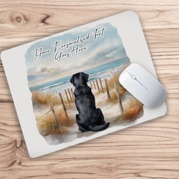 Personalised Black Labrador Dog Beach Walk Collection, 5 of 8