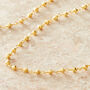 Antique Beaded Gold Plated Silver Layering Necklace, thumbnail 6 of 8