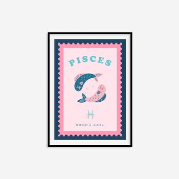 Children's Pisces Zodiac Print, 7 of 8