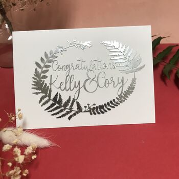 Personalised Lasercut Wedding Card, 11 of 12