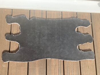 Zebra Shaped Coir Door Mat – 75x38cm Black And White, 6 of 6