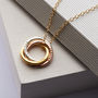 Personalised Mixed Gold Russian Ring Necklace, thumbnail 4 of 12