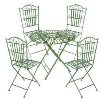 Four Person Green Garden Furniture Set, 2 of 7