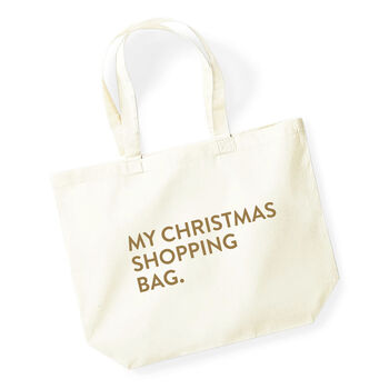 Christmas Shopping Tote Bag, 4 of 4