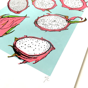 Dragon Fruits Limited Edition Screen Print, 7 of 9