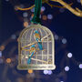 First Christmas Together Birdcage Christmas Ornament, thumbnail 1 of 3