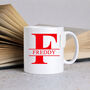 Personalised Initial And Name Mug – 10oz Glossy White, thumbnail 8 of 8