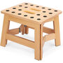 Foldable Wooden Step Stool Portable Stepping Chair, thumbnail 1 of 8