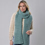 Jojo Scarf Knitting Kit Teal, thumbnail 1 of 7