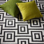 Labyrinth Rug Black/White, thumbnail 2 of 5