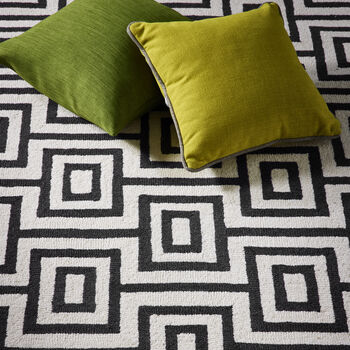 Labyrinth Rug Black/White, 2 of 5