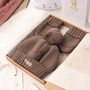 First Christmas Personalised Bobble Hat And Mittens Set, thumbnail 8 of 12
