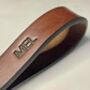 Personalised Leather Keyring, Spanish Brown, thumbnail 3 of 11