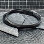 Double Banded Steel And Leather Bracelet | Men's Gift, thumbnail 4 of 4