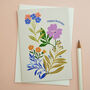 Floral Happy Birthday Card, thumbnail 1 of 2