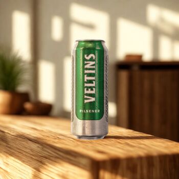 Veltins German Pilsener Gift Pack With Free Tulip Glass – Three X 500ml Cans, 2 of 7
