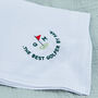 Personalised The Best Golfer Handkerchief, thumbnail 2 of 2