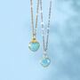 Healing Heart Turquoise Gemstone Necklace, thumbnail 2 of 10