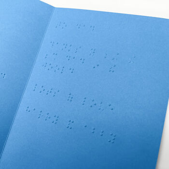Personalised Braille Father's Day Card, 4 of 5