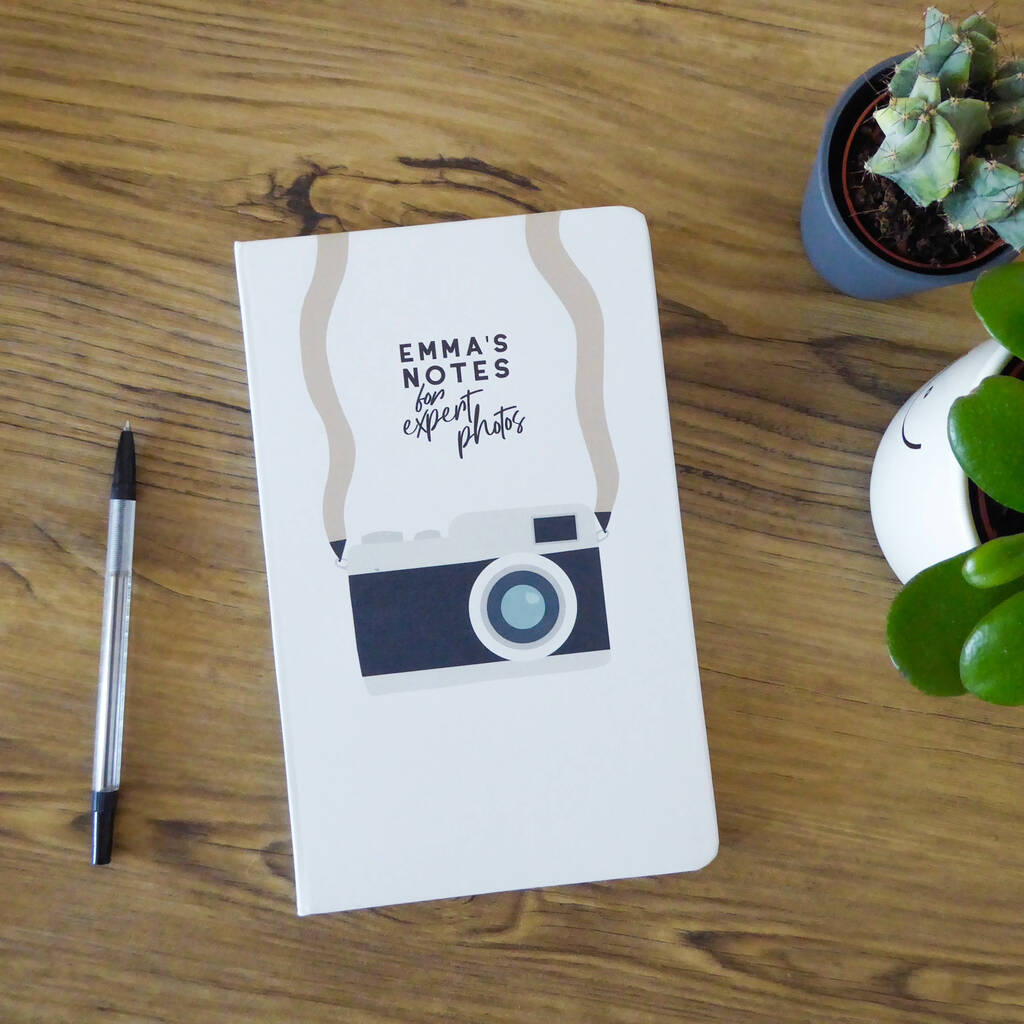 Personalised Photography Notebook By Proper Goose | notonthehighstreet.com