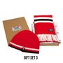 Luxury Cashmere Football Sets In Red Black And White, thumbnail 3 of 4