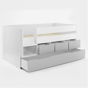 Lars Low Cabin Bed With Trundle And Storage Drawers, 5 of 5