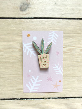 Plant Love Pin Badge, 2 of 5