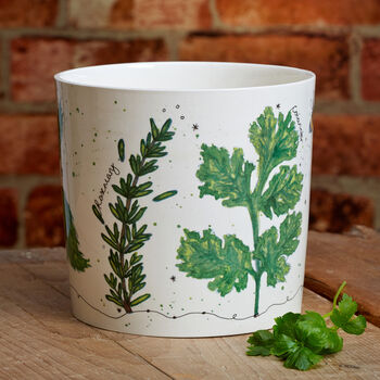 Decorative Ceramic Herb Pot, 2 of 5