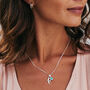 Swallow In Flight Silver Necklace, thumbnail 3 of 8