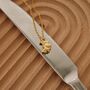 18 K Gold Croissant Pendant Necklace Gift, thumbnail 2 of 9