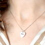 Mum Heart Pendant Necklace In Silver Plating, thumbnail 1 of 5