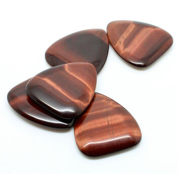 Red Tiger Eye Guitar Pick / Plectrum In A Gift Box, 7 of 7