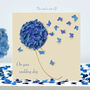Wedding Butterfly Flower Wedding Card, Not 3D, thumbnail 1 of 12