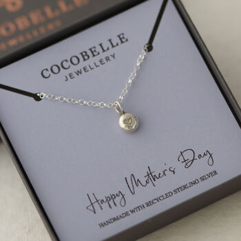 Silver Nugget Of Love Necklace, 7 of 8