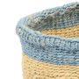 Ajili: Blue And Yellow Bread Basket, thumbnail 4 of 6