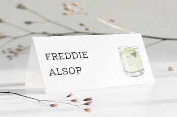 Wedding Place Cards Cocktails, 3 of 11