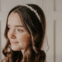 Mother Of Pearl And Freshwater Pearl Bridal Headband, thumbnail 3 of 7