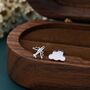 Sterling Silver Mismatched Plane And Cloud Stud Earrings, thumbnail 6 of 11