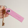 Personalised Bright Leather Debossed Key Fob, thumbnail 7 of 10