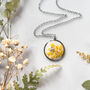 Yellow Flower Bee Necklace, thumbnail 2 of 6