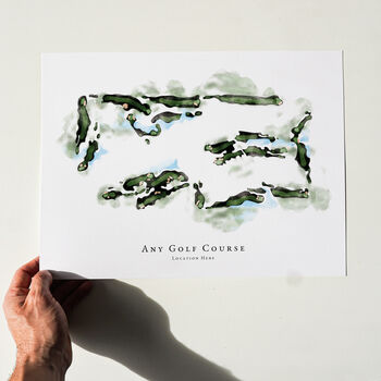 Golf Course Map Illusration For Any Course Or Club, 9 of 9