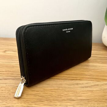 Faux Leather Purse In Black, 2 of 3