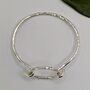 Breathe Sterling Silver Bangle, thumbnail 4 of 10